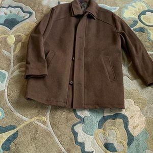 J.Ferrar brown wool blend coat